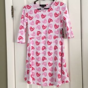 GIRLS HEART DRESS NWT SIZE M